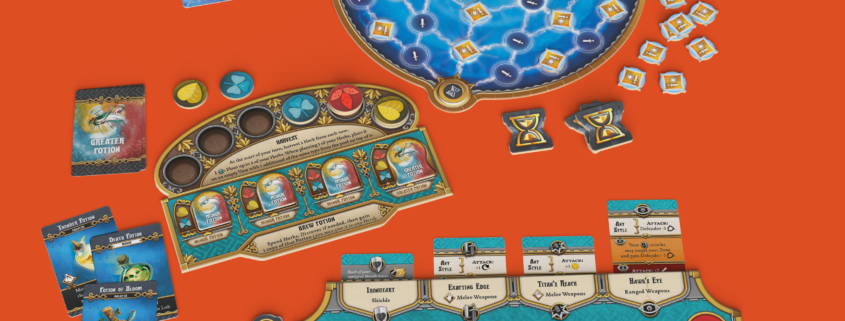 Class specific components for a miniature board game.